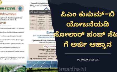 ಪಿಎಂ ಕುಸುಮ್-ಬಿ ಯೋಜನೆಯಡಿ ಸೋಲಾರ್ ಪಂಪ್ ಸೆಟ್ ಗೆ ಅರ್ಜಿ ಆಹ್ವಾನ