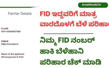 FID based bele parihara-FID ಇದ್ದವರಿಗೆ ಮಾತ್ರ ಬೆಳೆ ಪರಿಹಾರ,ನಿಮ್ಮ FID ನಂಬರ್ ಹಾಕಿ ಬೆಳೆಹಾನಿ ಪರಿಹಾರ ಚೆಕ್ ಮಾಡಿ