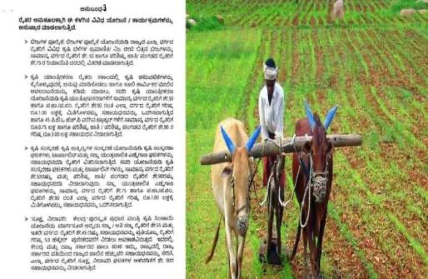 Agriculture department subsidy schemes-ಕೃಷಿ ಇಲಾಖೆಯಲ್ಲಿರುವ ಸಬ್ಸಿಡಿ ಯೋಜನೆಗಳ ಪಟ್ಟಿ